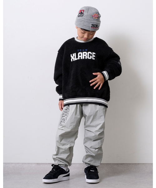XLARGE KIDS（エクストララージキッズ）の「リップストップイージーパンツ（その他パンツ・キッズ・オレンジ/グレー/ブラック・90cm/140cm/130cm/110cm/120cm/100cm）」の2枚目の写真