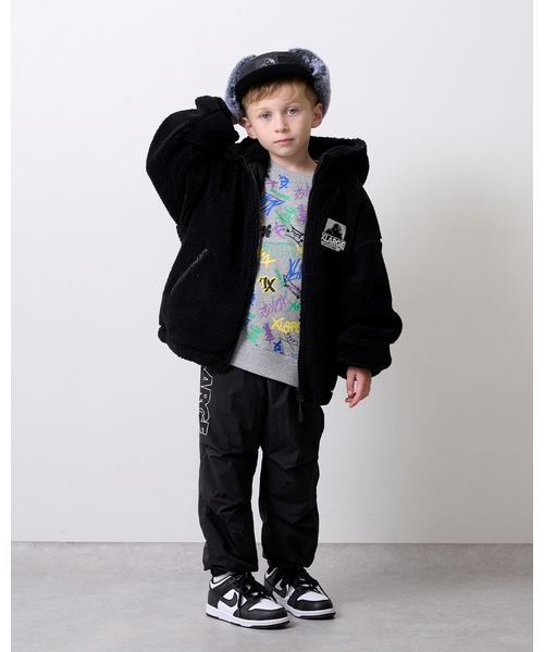 XLARGE KIDS（エクストララージキッズ）の「リップストップイージーパンツ（その他パンツ・キッズ・オレンジ/グレー/ブラック・90cm/140cm/130cm/110cm/120cm/100cm）」の8枚目の写真