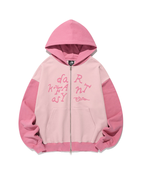 DARK FANTASY HOODIE ZIP UP — розовая (NG2FFUM483A)