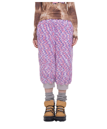 Fleece Bermuda Jogger Shorts_pink