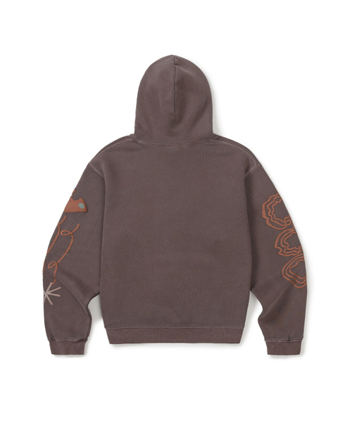 MMLG（エムエムエルジー）の「[Mmlg] DYED HILL MOTIVE HOODIE (BROWN)（パーカー・レディース・その他・LARGE/X-LARGE/MEDIUM/SMALL）」の7枚目の写真