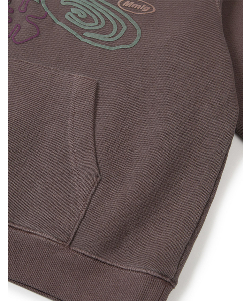 MMLG（エムエムエルジー）の「[Mmlg] DYED HILL MOTIVE HOODIE (BROWN)（パーカー・レディース・その他・LARGE/X-LARGE/MEDIUM/SMALL）」の4枚目の写真