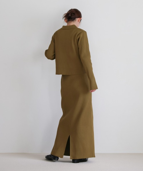 select MOCA（セレクトモカ）の「スポンディッシュＩラインニットスカート（スカート・レディース・アイボリー/ブラック/キャメル・MEDIUM/LARGE）」の11枚目の写真