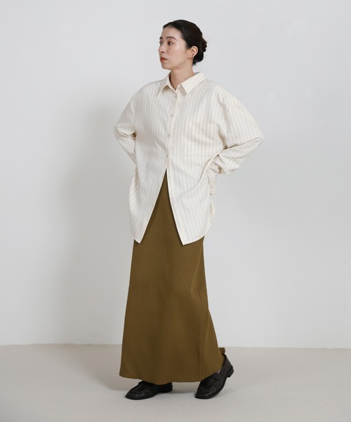 select MOCA（セレクトモカ）の「スポンディッシュＩラインニットスカート（スカート・レディース・アイボリー/ブラック/キャメル・MEDIUM/LARGE）」の17枚目の写真