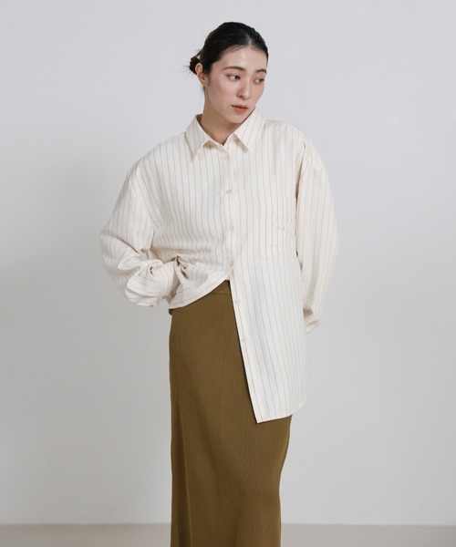 select MOCA（セレクトモカ）の「スポンディッシュＩラインニットスカート（スカート・レディース・アイボリー/ブラック/キャメル・MEDIUM/LARGE）」の19枚目の写真