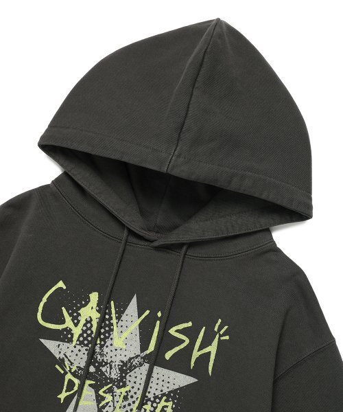 Cavish(カビシ)の「PIGMENT HAND WRITTEN HOODIE CHARCOAL(CV2ESUM404A)(パーカー・レディース・チャコール・SMALL/MEDIUM/LARGE/X-LARGE)」の3枚目の写真