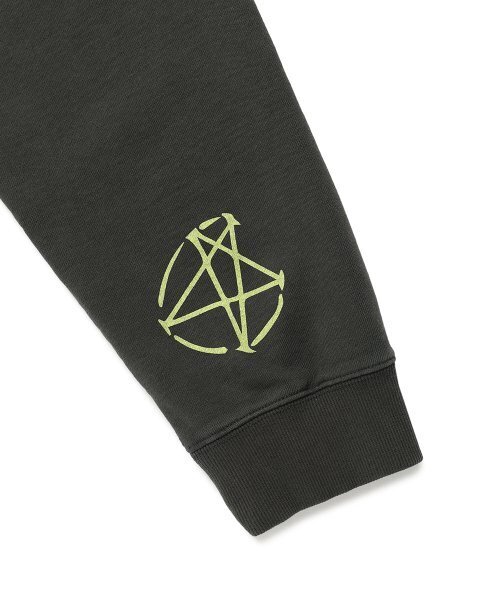 Cavish(カビシ)の「PIGMENT HAND WRITTEN HOODIE CHARCOAL(CV2ESUM404A)(パーカー・レディース・チャコール・SMALL/MEDIUM/LARGE/X-LARGE)」の5枚目の写真