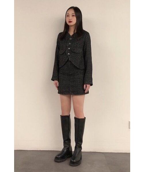 OTHER-worldly（アザーワールドリー）の「チューリップツイードスカート[ブラック]（スカート・レディース・その他・MEDIUM/SMALL）」の15枚目の写真