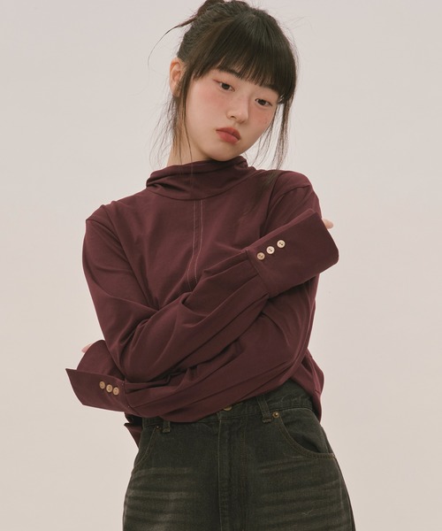 asymmetry ribbon tops / アシンメトリーリボントップス（シャツ