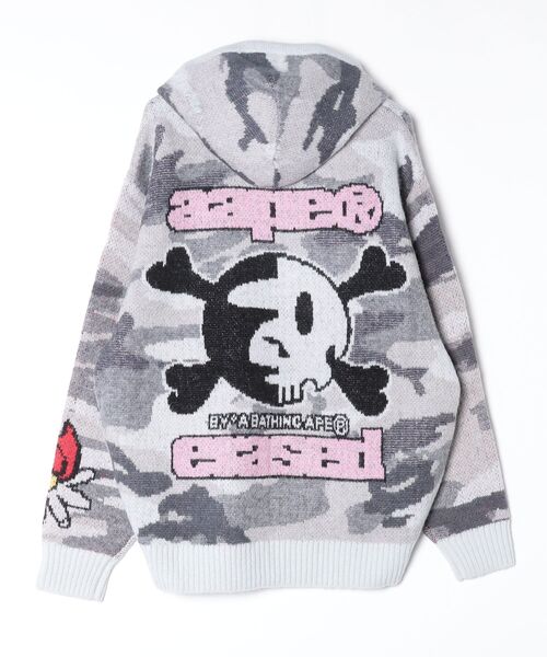 AAPE BY A BATHING APE(エーエイプバイアベイシングエイプ)の「AAPE X ERASED KNITTED HOODIE(ニット/セーター・メンズ・ホワイト系その他・LARGE/MEDIUM/X-LARGE/SMALL)」の7枚目の写真