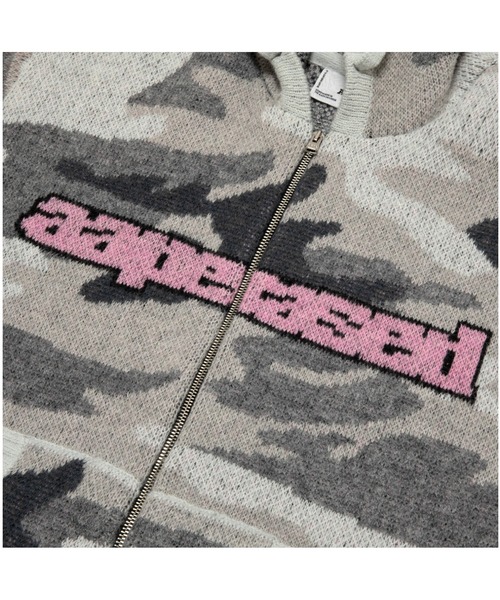 AAPE BY A BATHING APE(エーエイプバイアベイシングエイプ)の「AAPE X ERASED KNITTED HOODIE(ニット/セーター・メンズ・ホワイト系その他・LARGE/MEDIUM/X-LARGE/SMALL)」の3枚目の写真
