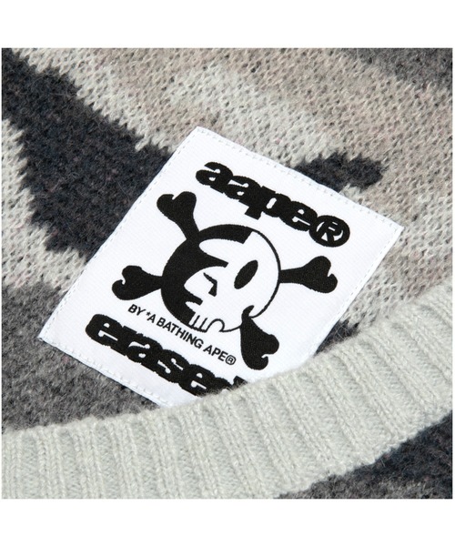 AAPE X ERASED KNITTED HOODIE | AAPE.JP