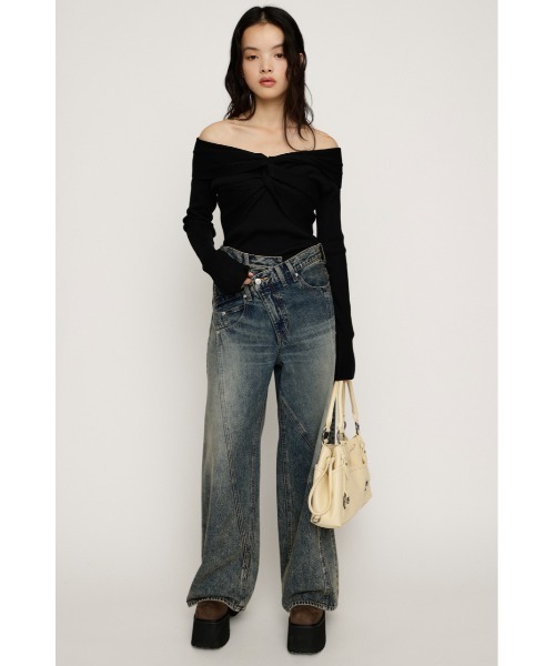 SLY（スライ）の「【新色追加】J/W SWITCHING STRAIGHT PT ジャスト