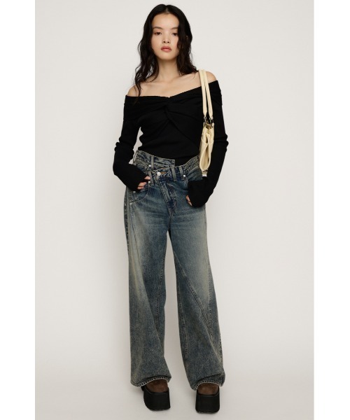 SLY（スライ）の「【新色追加】J/W SWITCHING STRAIGHT PT ジャスト