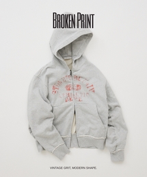 JOURNAL STANDARD（ジャーナルスタンダード）の「ブロークン プリント ジップ フーディ（パーカー）」