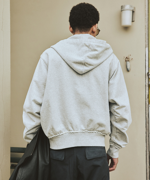 JOURNAL STANDARD(ジャーナルスタンダード)の「ブロークン プリント ジップ フーディ(パーカー・メンズ・チャコールグレー/イエロー・MEDIUM/LARGE)」の5枚目の写真