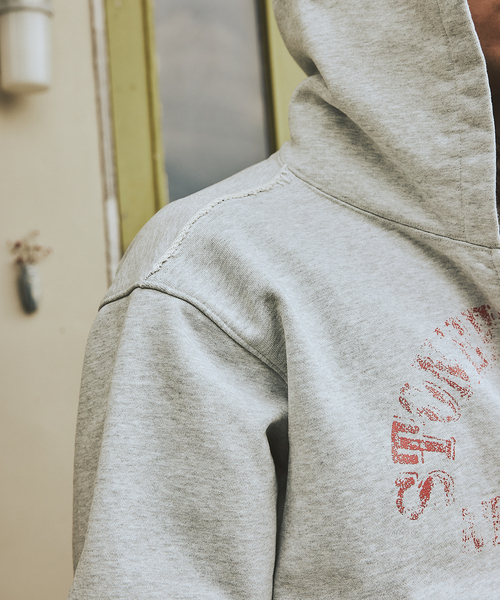 JOURNAL STANDARD(ジャーナルスタンダード)の「ブロークン プリント ジップ フーディ(パーカー・メンズ・チャコールグレー/イエロー・MEDIUM/LARGE)」の8枚目の写真