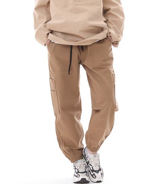 SAINTCREW(セントクルー)の「ツーレイヤーワイドカーゴジョガーパンツ W2-308J キャメル(スウェットパンツ・メンズ・その他・MEDIUM/LARGE/X-LARGE)」の2枚目の写真