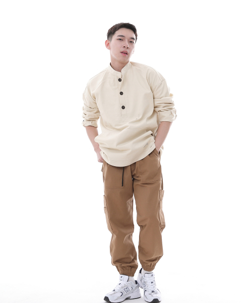 SAINTCREW(セントクルー)の「ツーレイヤーワイドカーゴジョガーパンツ W2-308J キャメル(スウェットパンツ・メンズ・その他・MEDIUM/LARGE/X-LARGE)」の6枚目の写真