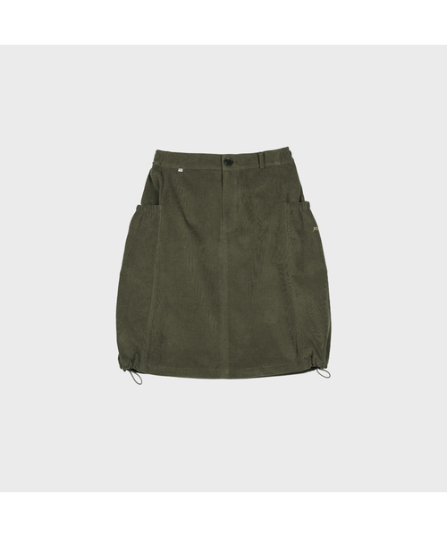 MMOGARDEN(エメモガーデン)の「(w) pumpkin corduroy midi skirt (2colors)(スカート・レディース・ブラウン/カーキ・FREE)」の2枚目の写真