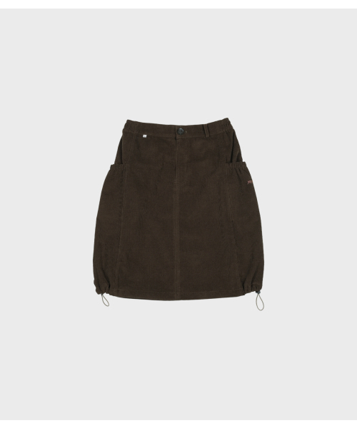 MMOGARDEN(エメモガーデン)の「(w) pumpkin corduroy midi skirt (2colors)(スカート・レディース・ブラウン/カーキ・FREE)」の3枚目の写真