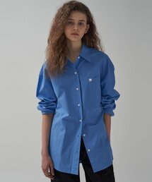 MOTT（モット）の「Basic box shirt-Cobalt blue（シャツ/ブラウス）」