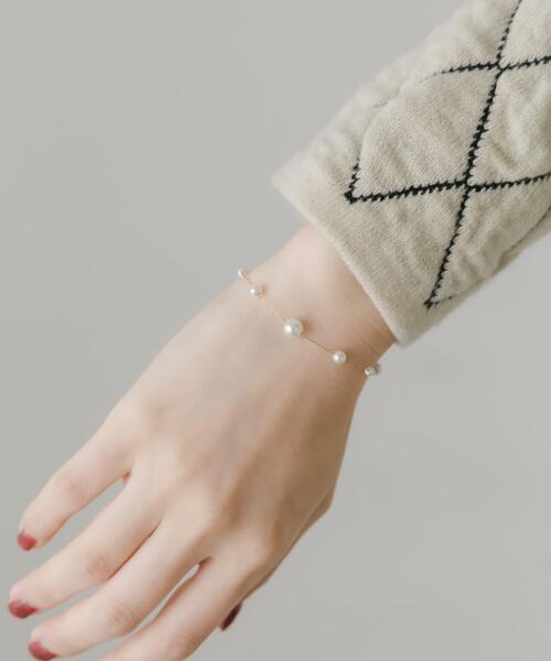 SMELLY（スメリー）の「ステンレスパールブレスレット（ブレスレット・レディース・ゴールド系その他・-）」の5枚目の写真