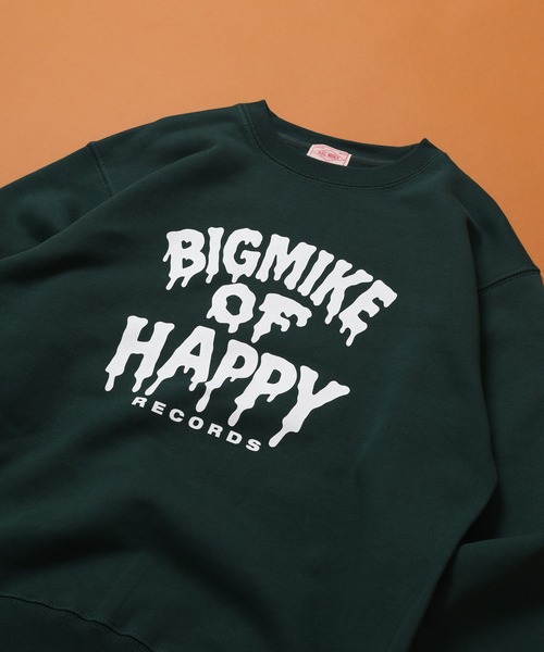 BIG MIKE(ビッグマイク)の「BIGMIKE 裏毛 クルーネック長袖トレーナー(スウェット・レディース・グレー系/ブラック系/ブラック/アッシュグレー/杢グレー/グリーン/ブラック系1/グリーン系・L/XL/M)」の7枚目の写真