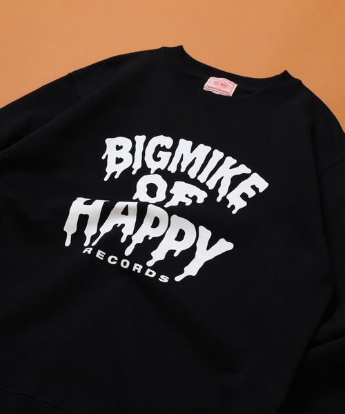 BIG MIKE(ビッグマイク)の「BIGMIKE 裏毛 クルーネック長袖トレーナー(スウェット・レディース・グレー系/ブラック系/ブラック/アッシュグレー/杢グレー/グリーン/ブラック系1/グリーン系・L/XL/M)」の1枚目の写真