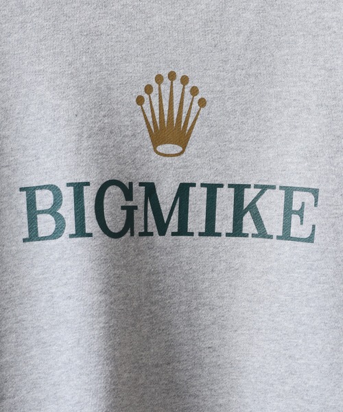 BIG MIKE(ビッグマイク)の「BIGMIKE 裏毛 クルーネック長袖トレーナー(スウェット・レディース・グレー系/ブラック系/ブラック/アッシュグレー/杢グレー/グリーン/ブラック系1/グリーン系・L/XL/M)」の11枚目の写真