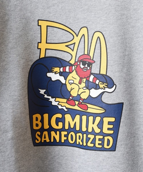 BIG MIKE(ビッグマイク)の「BIGMIKE 裏毛 クルーネック長袖トレーナー(スウェット・レディース・グレー系/ブラック系/ブラック/アッシュグレー/杢グレー/グリーン/ブラック系1/グリーン系・L/XL/M)」の15枚目の写真
