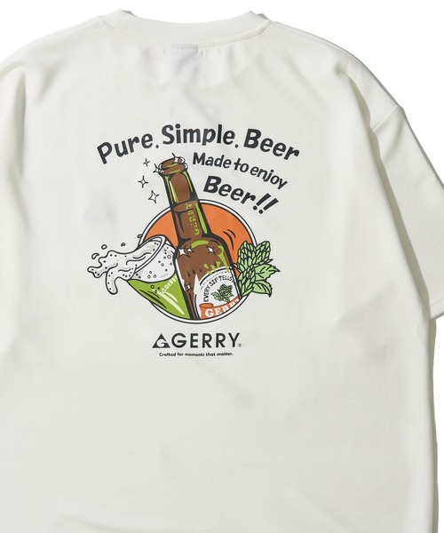 GERRY（ジェリー）の「【GERRY/ジェリー】冷感ポンチバックプリントクルーネックTシャツ（Tシャツ/カットソー・メンズ・チャコールグレー/カーキ/ブルーグレー/ブラック/ホワイト・X-LARGE/LARGE/MEDIUM）」の2枚目の写真