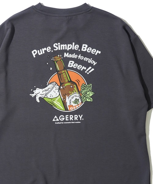 GERRY（ジェリー）の「【GERRY/ジェリー】冷感ポンチバックプリントクルーネックTシャツ（Tシャツ/カットソー・メンズ・チャコールグレー/カーキ/ブルーグレー/ブラック/ホワイト・X-LARGE/LARGE/MEDIUM）」の3枚目の写真