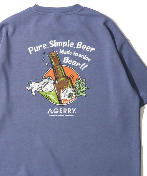 GERRY（ジェリー）の「【GERRY/ジェリー】冷感ポンチバックプリントクルーネックTシャツ（Tシャツ/カットソー・メンズ・チャコールグレー/カーキ/ブルーグレー/ブラック/ホワイト・X-LARGE/LARGE/MEDIUM）」の4枚目の写真