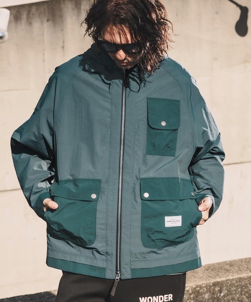 WONDER WALL MOTEL(ワンダーウォールモーテル)の「mj11318-MOUNTAIN PARKA マウンテンパーカー(26SSJK003)(マウンテンパーカー・メンズ・グリーン/ブルー・XL/L/M/S)」の6枚目の写真