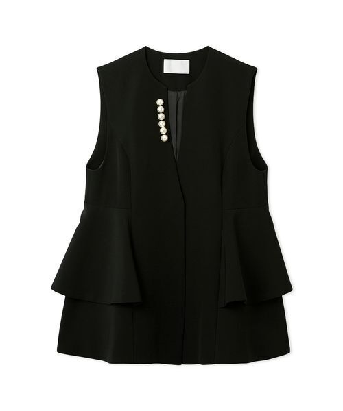 CELFORD（セルフォード）の「ペプラムパールジレ（その他アウター・レディース・ダークネイビー/アイボリー/ブラック・F）」の3枚目の写真