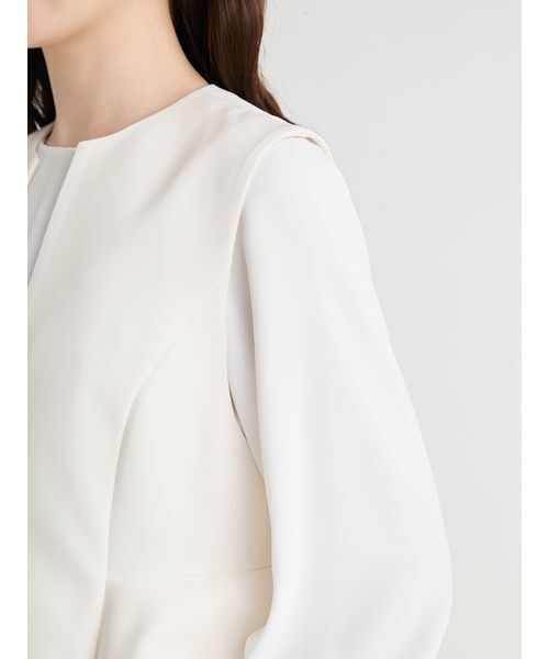 CELFORD（セルフォード）の「ペプラムパールジレ（その他アウター・レディース・ダークネイビー/アイボリー/ブラック・F）」の12枚目の写真