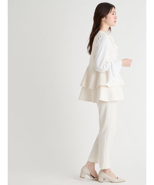 CELFORD（セルフォード）の「ペプラムパールジレ（その他アウター・レディース・ダークネイビー/アイボリー/ブラック・F）」の17枚目の写真