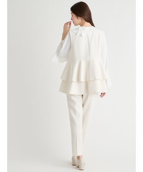 CELFORD（セルフォード）の「ペプラムパールジレ（その他アウター・レディース・ダークネイビー/アイボリー/ブラック・F）」の18枚目の写真