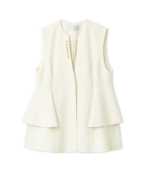 CELFORD（セルフォード）の「ペプラムパールジレ（その他アウター・レディース・ダークネイビー/アイボリー/ブラック・F）」の21枚目の写真