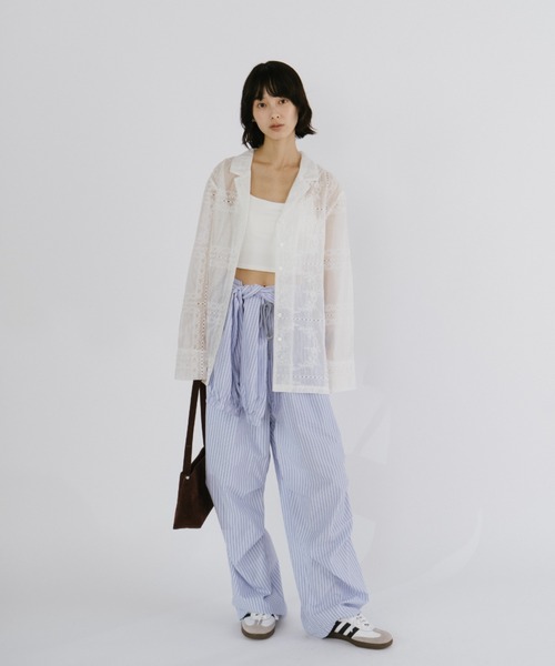 duei(デュイ)の「カップ付ショート丈キャミ / 接触冷感 / 抗菌防臭 / UVカット(キャミソール・レディース・ブラック/ホワイト・FREE)」の11枚目の写真
