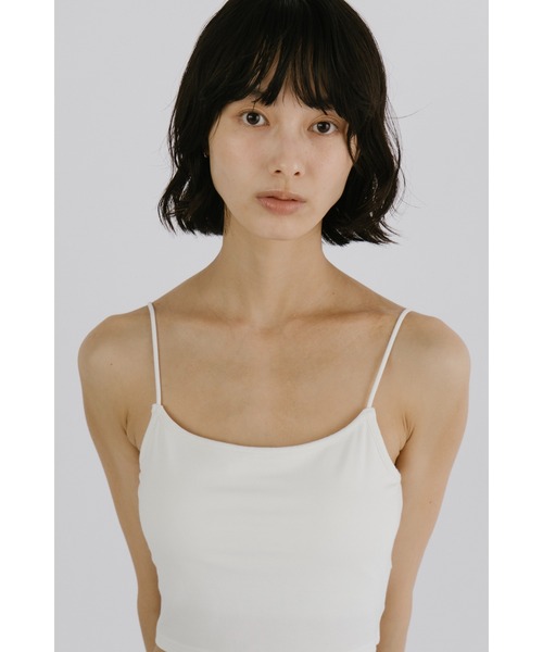 duei(デュイ)の「カップ付ショート丈キャミ / 接触冷感 / 抗菌防臭 / UVカット(キャミソール・レディース・ブラック/ホワイト・FREE)」の8枚目の写真