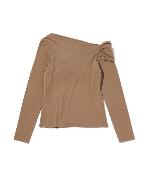 Levi's(リーバイス)の「Levi's/リーバイス クララ オフショルダー ロングスリーブ トップ(Tシャツ/カットソー・レディース・ブラウン・M/S/XS)」の4枚目の写真