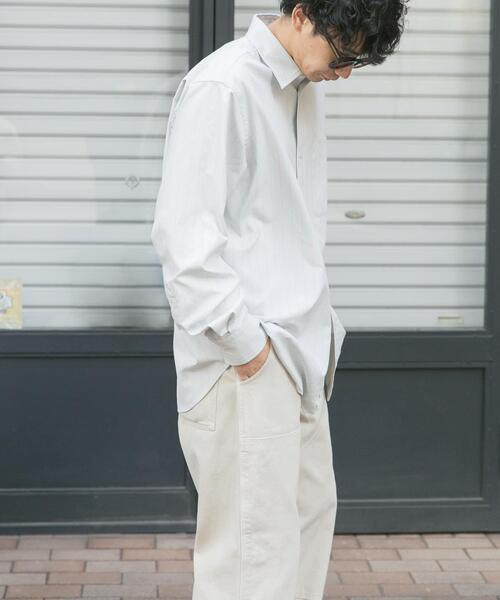 FORK&SPOON（フォークアンドスプーン）の「FORK&SPOON　PEオックスシャツ（シャツ/ブラウス・メンズ・ブルー系その他/グレー系その他・4/5）」の7枚目の写真