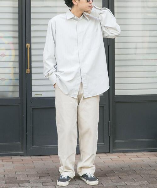 FORK&SPOON（フォークアンドスプーン）の「FORK&SPOON　PEオックスシャツ（シャツ/ブラウス・メンズ・ブルー系その他/グレー系その他・4/5）」の5枚目の写真