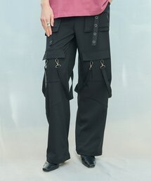 L9 METAL HOLE PANTS(BLACK)