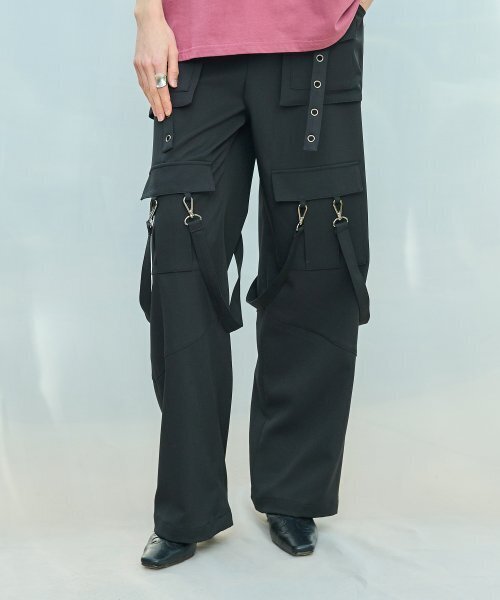 LARTIGENT(ラーティゼン)の「L9 METAL HOLE PANTS(BLACK)(その他パンツ・レディース・その他・FREE)」の1枚目の写真