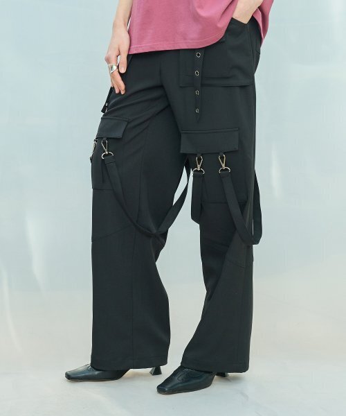 LARTIGENT(ラーティゼン)の「L9 METAL HOLE PANTS(BLACK)(その他パンツ・レディース・その他・FREE)」の3枚目の写真