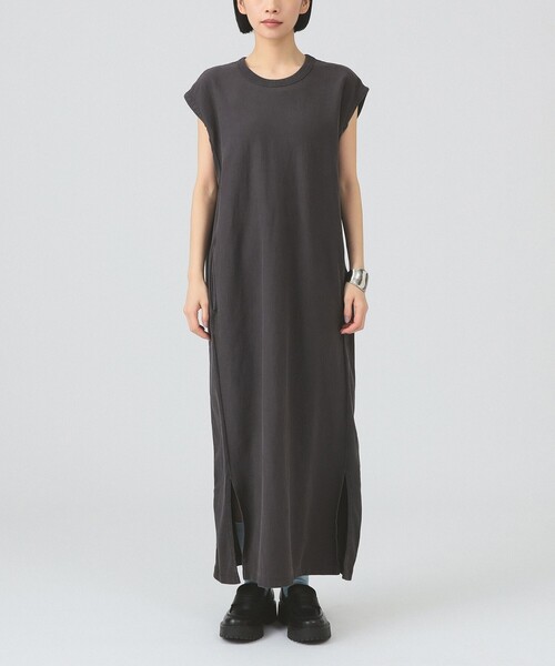 Ray BEAMS（レイビームス）の「【別注】Champion / ロング ワンピース（ワンピース・レディース・ブラック/パープル・MEDIUM）」の7枚目の写真