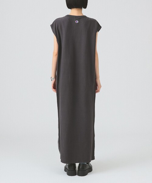 Ray BEAMS（レイビームス）の「【別注】Champion / ロング ワンピース（ワンピース・レディース・ブラック/パープル・MEDIUM）」の9枚目の写真